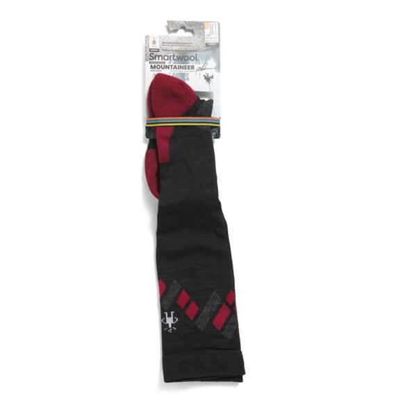 SMARTWOOL  Usa Merino Wool Blend Mountain Over The Calf Performance Socks - Picture 1 of 2